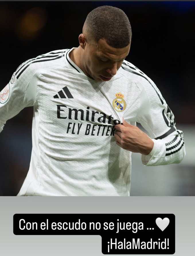 Mbappe đăng thông điệp thể hiện niềm tự hào khi khoác áo Real
